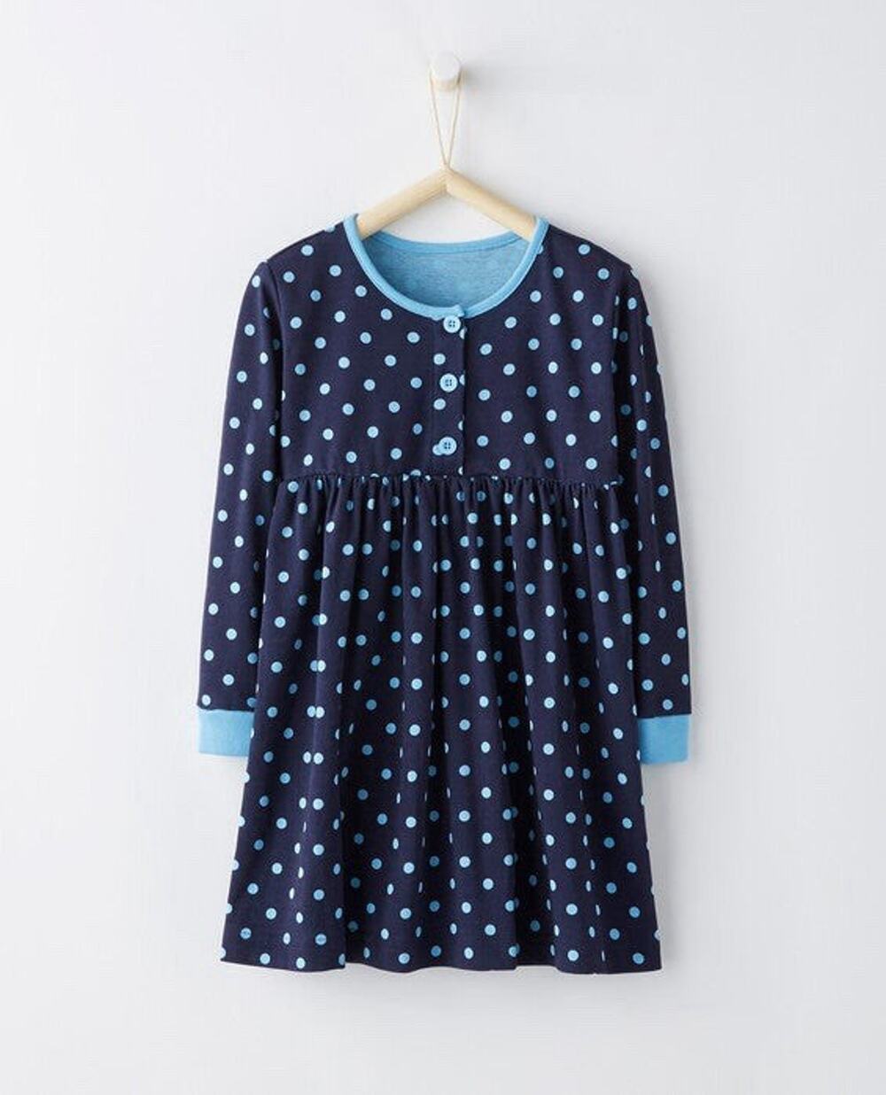 Hanna Andersson Girls Polka Dot Dress It's A Playdress, It's A Daydress 110cm 5